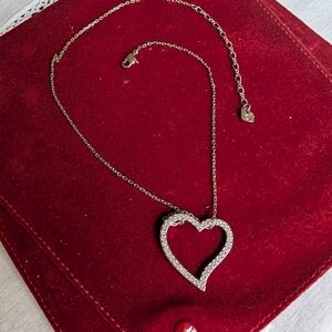Swarovski Silver Heart Pendant Necklace